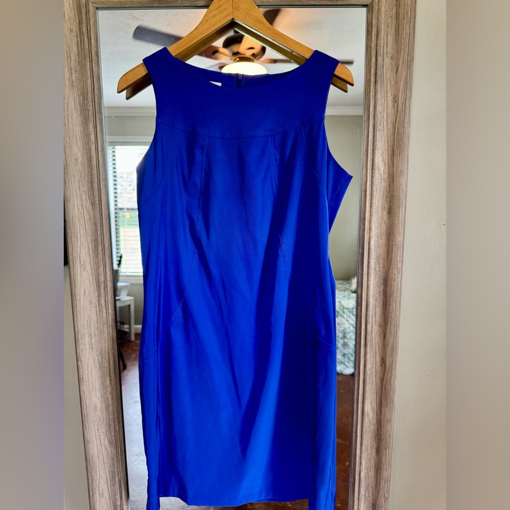 Alyx Blue Sheath Midi Dress for Cocktail